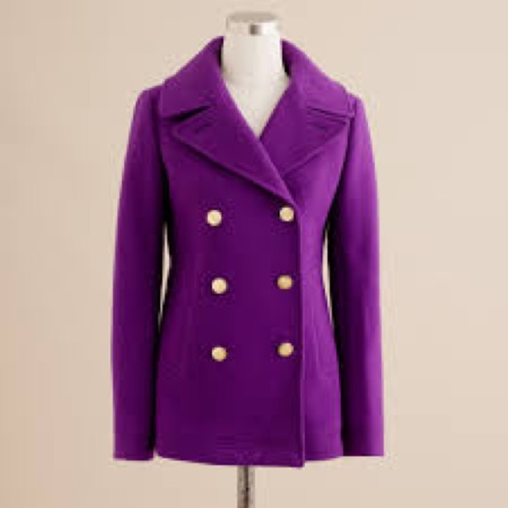 🌜OFFER🌛J. CREW Majesty Peacoat Stadium Cloth